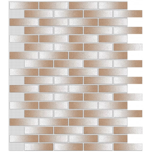 Кирпич на сетке Капучино duo