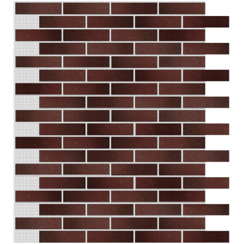 Кирпич на сетке Бургунди duo