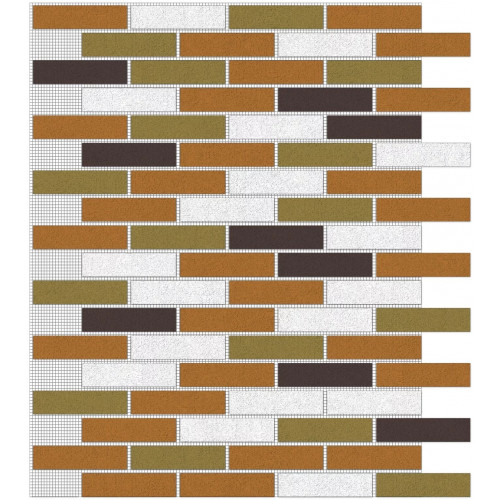 Кирпич на сетке Кварц mix